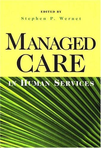 Tapa de Managed Care in Human Services