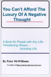 Tapa de You Can't Afford the Luxury of a Negative Thought