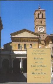 Tapa de History of the City of Rome in the Middle Ages, Vol. 4, 1003-1199