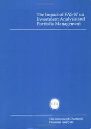 Tapa de The Impact of FAS 87 on investment analysis and portfolio management