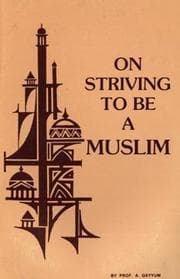 Tapa de On Striving to Be a Muslim