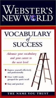 Tapa de Webster's new world vocabulary of success