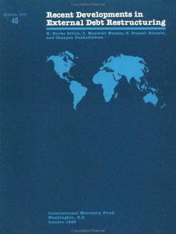 Tapa de Recent developments in external debt restructuring