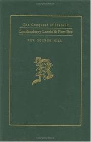 Tapa de Londonderry Ireland Lands and Families
