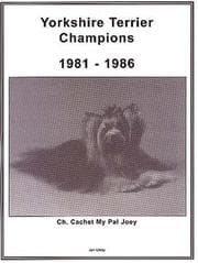 Tapa de Yorkshire terrier champions, 1981-1986