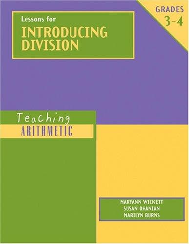 Tapa de Lessons for introducing division