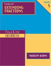 Tapa de Lessons for Extending Fractions
