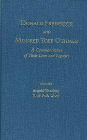 Tapa de Donald Frederick and Mildred Topp Othmer
