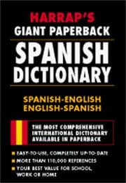 Tapa de Harrap's giant paperback Spanish dictionary
