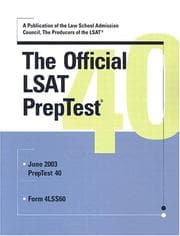 Tapa de The Official PrepTest 40