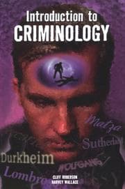 Tapa de Introduction to Criminology