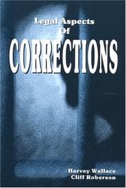 Tapa de Legal Aspects of Corrections