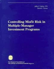 Tapa de Controlling misfit risk in multiple-manager investment programs