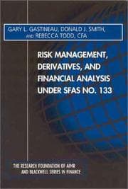 Tapa de Risk management, derivatives, and financial analysis under SFAS no. 133