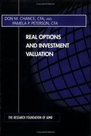 Tapa de Real options and investment valuation