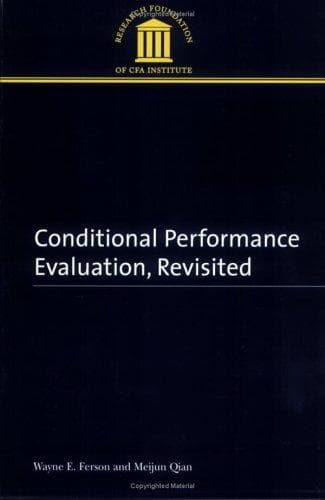 Tapa de Conditional performance evaluation, revisited