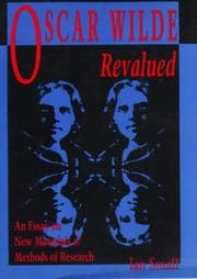 Tapa de Oscar Wilde revalued
