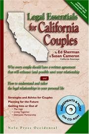 Tapa de Legal Essentials for California Couples