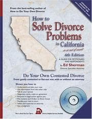 Tapa de How to Solve Divorce Problems in California