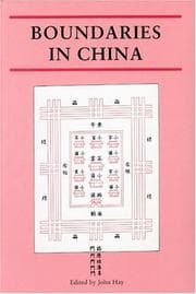 Tapa de Boundaries in China (Reaktion Books - Critical Views)