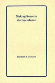 Tapa de Making sense in jurisprudence