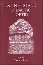 Tapa de Latin epic and didactic poetry