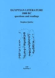 Tapa de Egyptian Literature 1800 BC