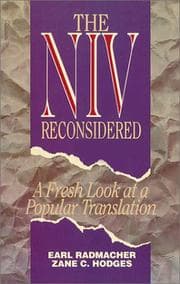 Tapa de The NIV reconsidered
