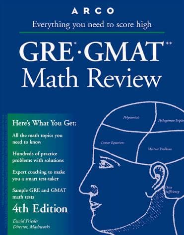 Tapa de GRE-GMAT math review