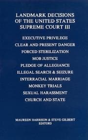Tapa de Landmark Decisions of the United States Supreme Court III (Landmark Decisions of the United States Supreme Court)