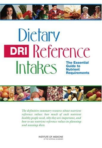 Tapa de Dietary Reference Intakes