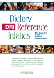 Tapa de Dietary reference intakes (DRI)