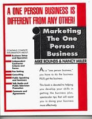 Tapa de Marketing The One Person Business