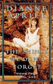 Tapa de The things we don't forget