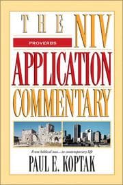 Tapa de Proverbs (NIV Application Commentary)