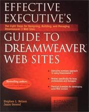 Tapa de Effective executive's guide to Dreamweaver web sites