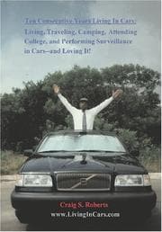 Tapa de TEN CONSECUTIVE YEARS LIVING IN CARS: