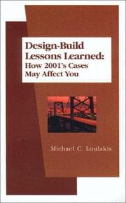 Tapa de Design-Build Lessons Learned