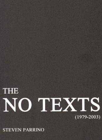 Tapa de The no texts, (1979-2003)