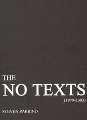 Tapa de The no texts, (1979-2003)