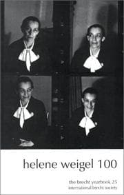 Tapa de The Brecht Yearbook / Das Brecht-Jahrbuch, Volume 25