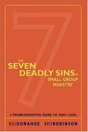 Tapa de The seven deadly sins of small group ministry