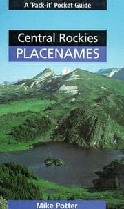 Tapa de Central Rockies placenames