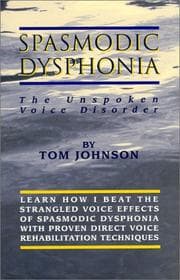 Tapa de Spasmodic Dysphonia