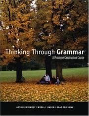Tapa de Thinking Through Grammar