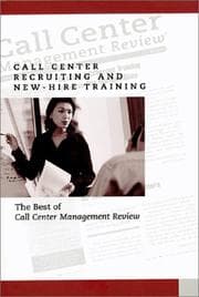 Tapa de Call Center Recruiting and New Hire Training