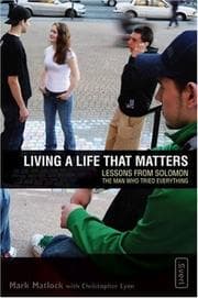 Tapa de Living a life that matters