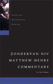 Tapa de The NIV Matthew Henry commentary in one volume
