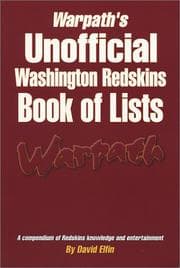 Tapa de Unofficial Washington Redskins Book of Lists