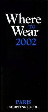 Tapa de Where to wear : the "black book" for Paris shopping
